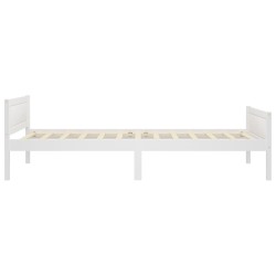 vidaXL Giroletto Bianco in Legno Massello di Pino 90x200 cm