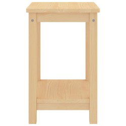 vidaXL Comodino Legno Chiaro 35x30x47 cm in Legno Massello di Pino