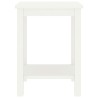 vidaXL Comodino Bianco 35x30x47 cm in Legno Massello di Pino