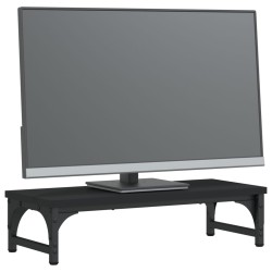 vidaXL Supporto per Monitor Nero 55x23x14 cm Legno ingegnerizzato