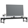 vidaXL Supporto per Monitor Nero 85x23x15,5 cm Legno ingegnerizzato