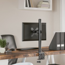 vidaXL Supporto per Monitor in Acciaio Nero VESA 75/100 mm