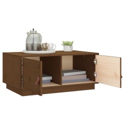 vidaXL Tavolino da Salotto Miele 80x50x35 cm in Legno Massello di Pino