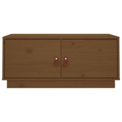 vidaXL Tavolino da Salotto Miele 80x50x35 cm in Legno Massello di Pino