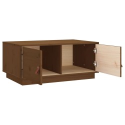 vidaXL Tavolino da Salotto Miele 80x50x35 cm in Legno Massello di Pino