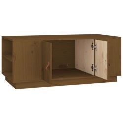 vidaXL Tavolino da Salotto Miele 100x50x41cm in Legno Massello di Pino