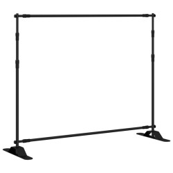 vidaXL Supporto per Fondale 254x243 cm in Acciaio