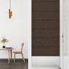 vidaXL Pannelli Murali 12 pz Marroni 90x30 cm in Similpelle 3,24 m²