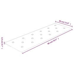 vidaXL Pannelli Murali 12 pz Marroni 90x30 cm in Similpelle 3,24 m²