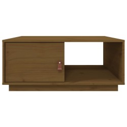 vidaXL Tavolino da Salotto Miele 80x50x35,5 cm Legno Massello di Pino