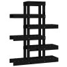 vidaXL Supporto per Piante Nero 85x25x109,5 cm Legno Massello di Pino