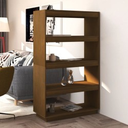 vidaXL Libreria/Divisorio Marrone Miele 80x35x135 cm in Legno di Pino