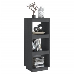 vidaXL Libreria/Divisorio Grigio 40x35x103cm in Legno Massello di Pino