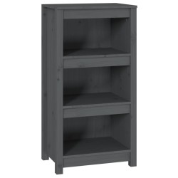 vidaXL Libreria Grigia 50x35x97 cm in Legno Massello di Pino