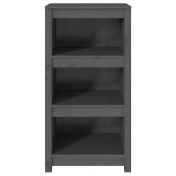 vidaXL Libreria Grigia 50x35x97 cm in Legno Massello di Pino