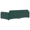 vidaXL Divano Letto Estraibile Cassetti Verde Scuro 100x200cm Velluto