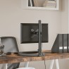 vidaXL Supporto per Monitor in Acciaio Nero VESA 75/100 mm