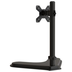 vidaXL Supporto per Monitor in Acciaio Nero VESA 75/100 mm