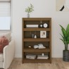 vidaXL Libreria Marrone Miele 80x35x126 cm in Legno Massello di Pino