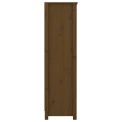 vidaXL Libreria Marrone Miele 80x35x126 cm in Legno Massello di Pino