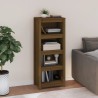 vidaXL Libreria Marrone Miele 50x35x125,5 cm in Legno Massello di Pino