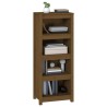 vidaXL Libreria Marrone Miele 50x35x125,5 cm in Legno Massello di Pino