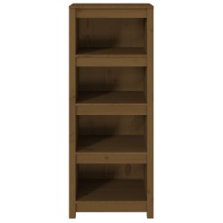 vidaXL Libreria Marrone Miele 50x35x125,5 cm in Legno Massello di Pino