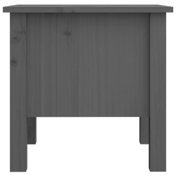 vidaXL Tavolino Grigio 40x40x39 cm Legno Massello di Pino