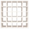 vidaXL Portabottiglie Bianco 56x25x56 cm in Legno Massello di Pino