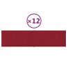 Pannelli Murali 12 pz Rosso Vino 60x15 cm Velluto 1,08 m²