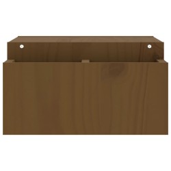 vidaXL Supporto per Monitor Miele 70x27,5x15 cm Legno Massello di Pino