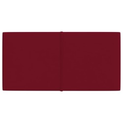 Pannelli Murali 12 pz Rosso Vino 60x30 cm in Velluto 2,16 m²