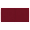 Pannelli Murali 12 pz Rosso Vino 60x30 cm in Velluto 2,16 m²