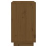 vidaXL Portabottiglie Miele 55,5x34x61 cm in Legno Massello di Pino