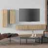 vidaXL Set di Mobili Porta TV 4 pz Rovere Sonoma in Legno Ingegnerizzato