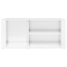 vidaXL Scarpiera Bianco Lucido 100x35x45 cm in Legno Ingegnerizzato