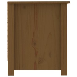 vidaXL Scarpiera Miele 110x38x45,5 cm in Legno Massello di Pino