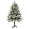 Albero di Natale con LED e Pigne Verde 120 cm in PVC e PE