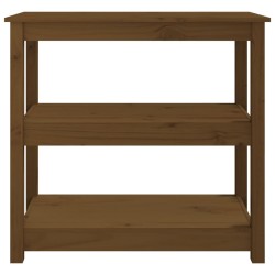 vidaXL Tavolo Consolle Miele 80x40x74 cm in Legno Massello di Pino