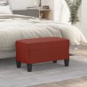 Panca Rosso Vino 70x35x41 cm in Similpelle