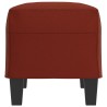 Panca Rosso Vino 70x35x41 cm in Similpelle