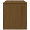 vidaXL Comodino a Muro Marrone Miele 50x36x40 cm