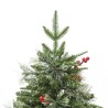 Albero di Natale con LED e Pigne Verde 150 cm in PVC e PE