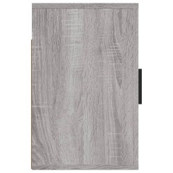 vidaXL Comodino a Muro Grigio Sonoma 50x30x47 cm