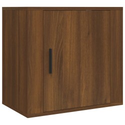 vidaXL Comodini a Muro 2 pz Rovere Marrone 50x30x47 cm