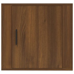 vidaXL Comodini a Muro 2 pz Rovere Marrone 50x30x47 cm