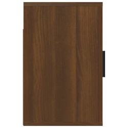 vidaXL Comodini a Muro 2 pz Rovere Marrone 50x30x47 cm