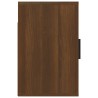 vidaXL Comodini a Muro 2 pz Rovere Marrone 50x30x47 cm