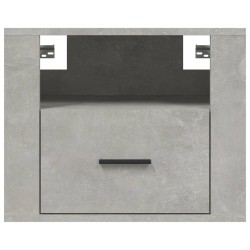 vidaXL Comodini a Muro 2 pz Grigio Cemento 50x36x40 cm