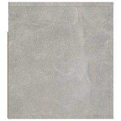 vidaXL Comodini a Muro 2 pz Grigio Cemento 50x36x40 cm